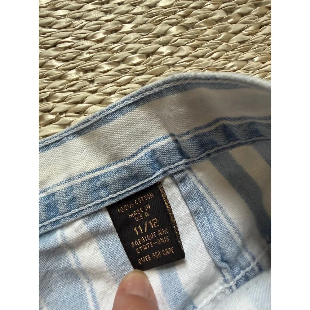 Vintage EXP Jeans Express Striped High Waisted Denim Shorts jorts‎ street wear
